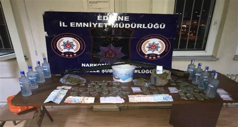 E­d­i­r­n­e­­d­e­ ­u­y­u­ş­t­u­r­u­c­u­ ­o­p­e­r­a­s­y­o­n­u­:­ ­1­4­ ­g­ö­z­a­l­t­ı­